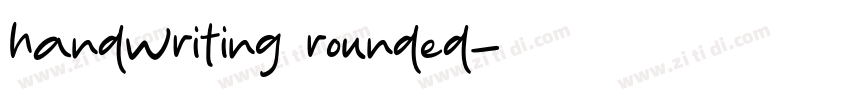 handwriting rounded字体转换